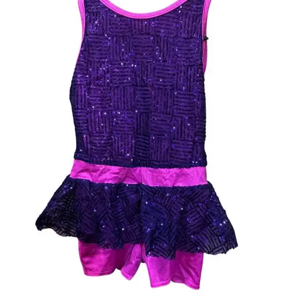Girls dance Costume sequin size LC - Picture 10 of 10